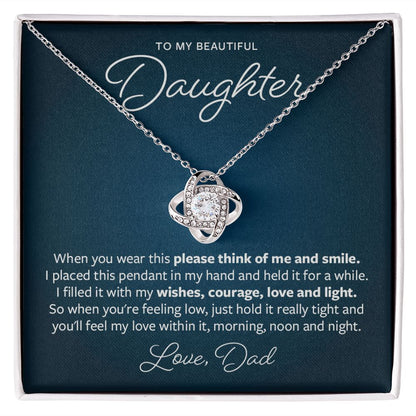 Please think of me and smile - Gift from Father to Daughter