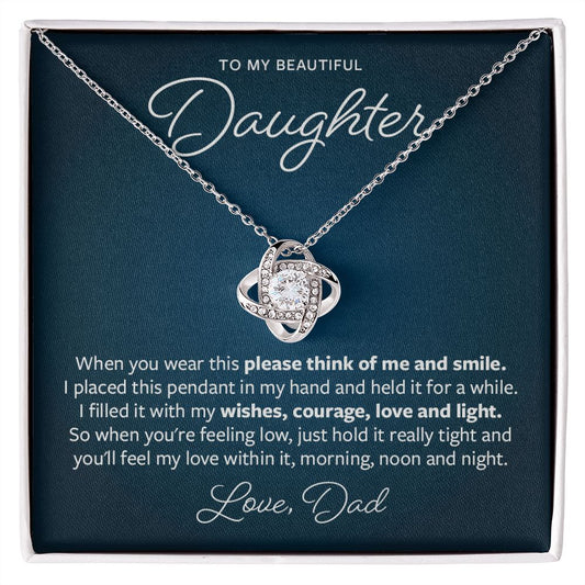 Please think of me and smile - Gift from Father to Daughter