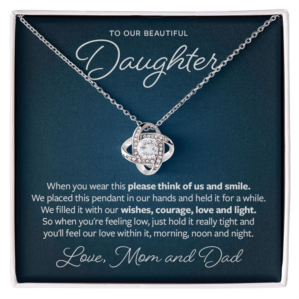 Think of Us and Smile - Gift from Parents to Daughter
