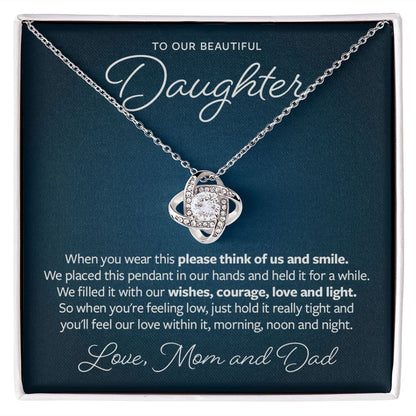 Think of Us and Smile - Gift from Parents to Daughter