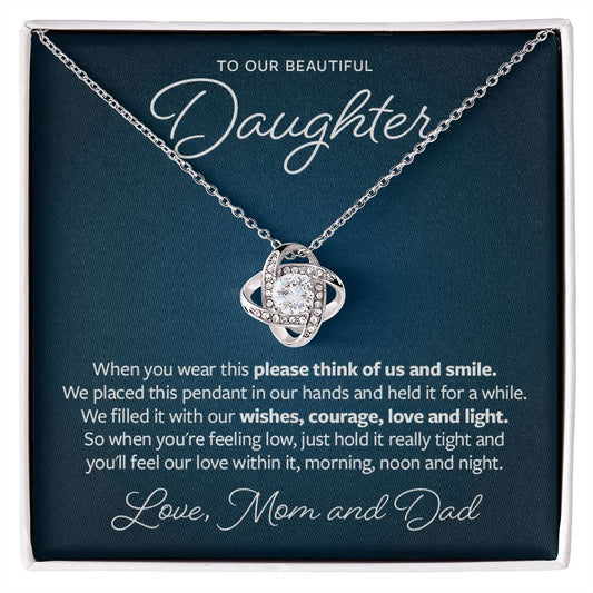 Think of Us and Smile - Gift from Parents to Daughter