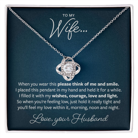 Please think of me and smile - Gift for Wife from Husband