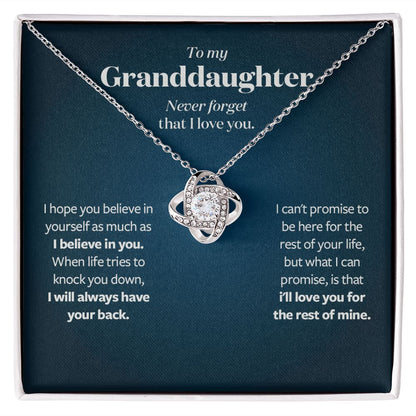 I will always have your back - Gift for Granddaughter from Grandmother or Grandfather