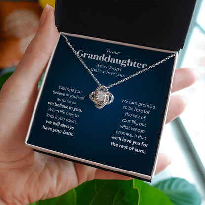 We will always have your back - Gift for Granddaughter from Grandparents