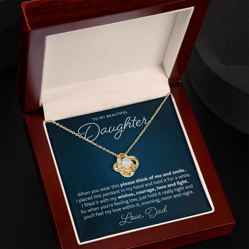 Please think of me and smile - Gift from Father to Daughter