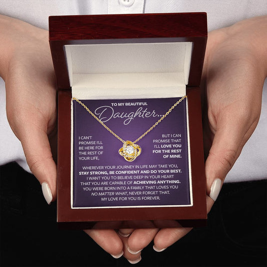 To my Beautiful Daughter Necklace Gift - Wherever Your Journey Takes You 224