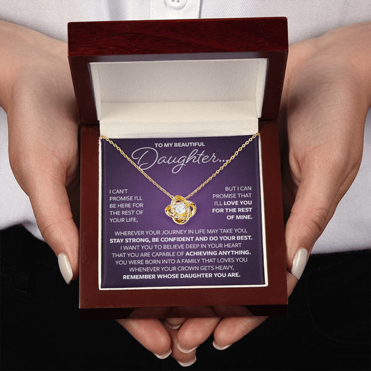 To my Beautiful Daughter Necklace Gift - You Are Capable of Achieving Anything 225