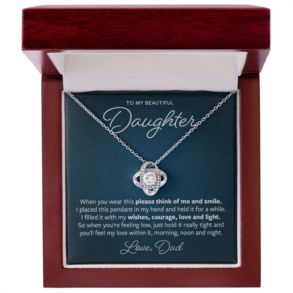 Please think of me and smile - Gift from Father to Daughter