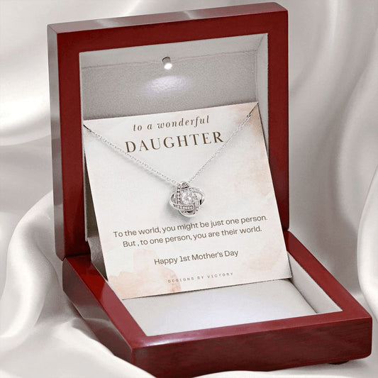 First Mother's Day Gift Jewelry - You Are Their World - MD4