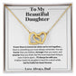 I'll Always Be With You - Gift for Daughter from Dad - Heart Necklace