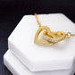 I'll Always Be With You - Gift for Daughter from Dad - Heart Necklace