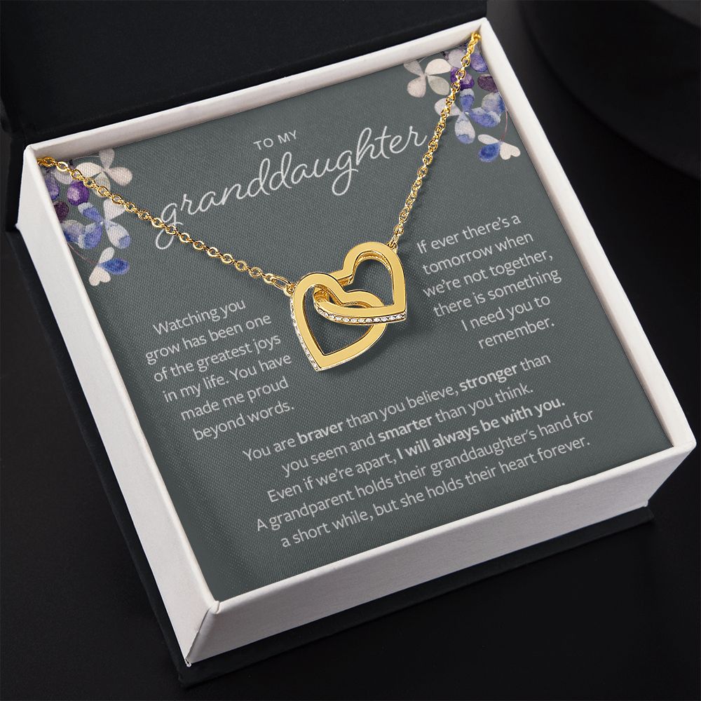 Gift from Grandparent to Granddaughter - Braver, Stronger and Smarter Necklace
