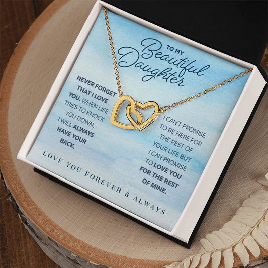 Gift for Daughter - I Will Always Have Your Back Necklace