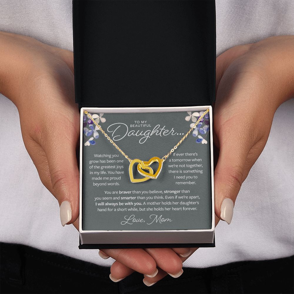 Gift from Mom to Daughter - Braver, Stronger and Smarter Necklace