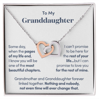 Grandmother and Granddaughter Forever Linked - Necklace