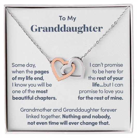 Grandmother and Granddaughter Forever Linked - Necklace