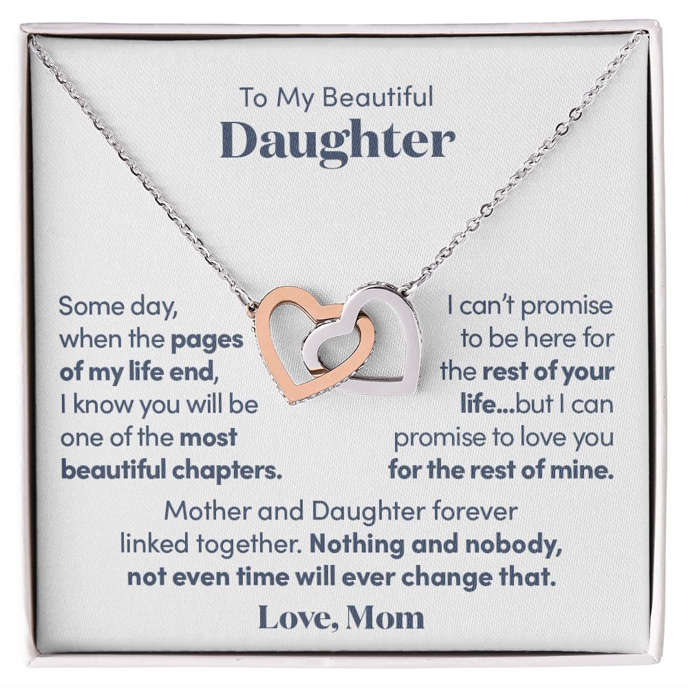 Mother and Daughter Forever Linked - Gift from Mother to Daughter