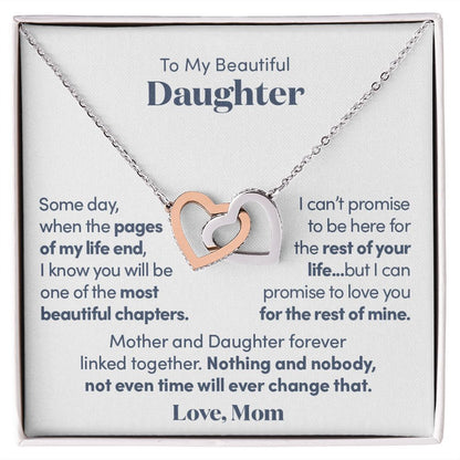 Mother and Daughter Forever Linked - Gift from Mother to Daughter