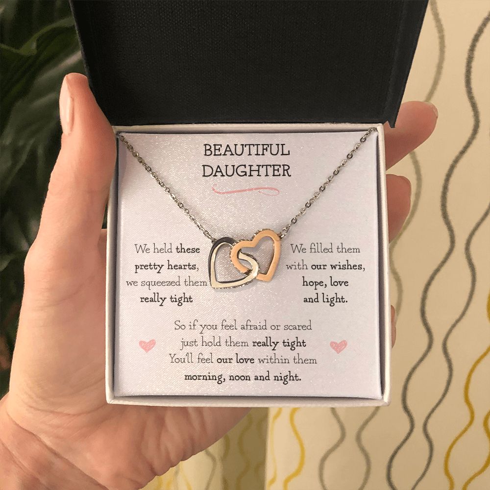 Daughter Gifts - I Held These Pretty Hearts Necklace