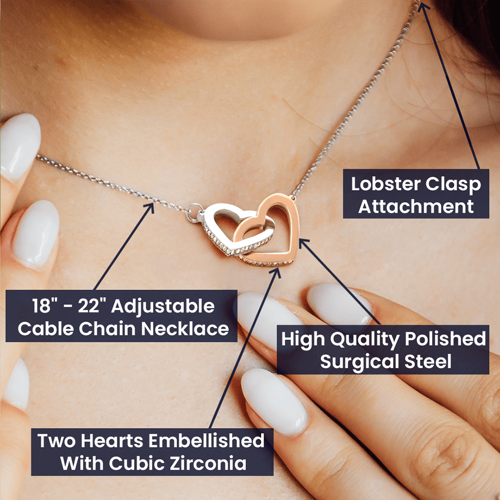 Grandfather and Granddaughter Forever Linked - Necklace