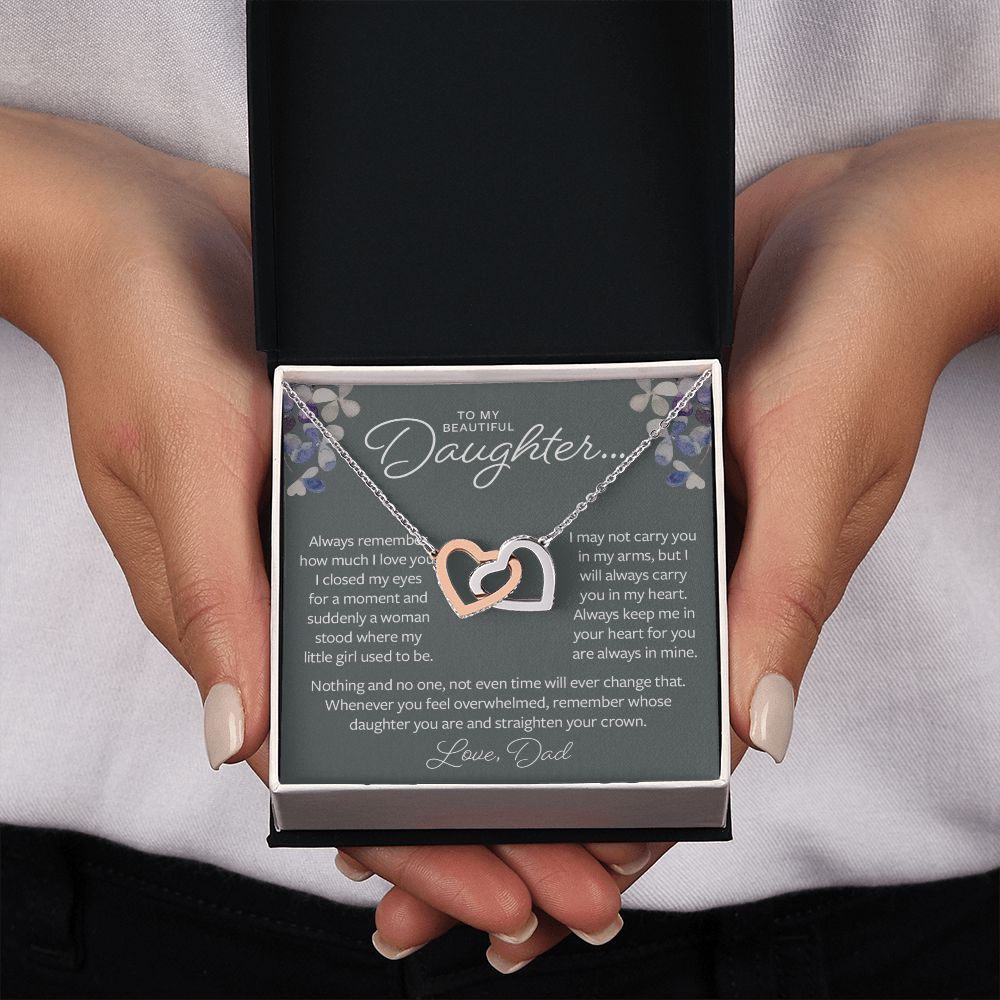 Gift for Daughter from Dad - I will Always Carry You in My Heart
