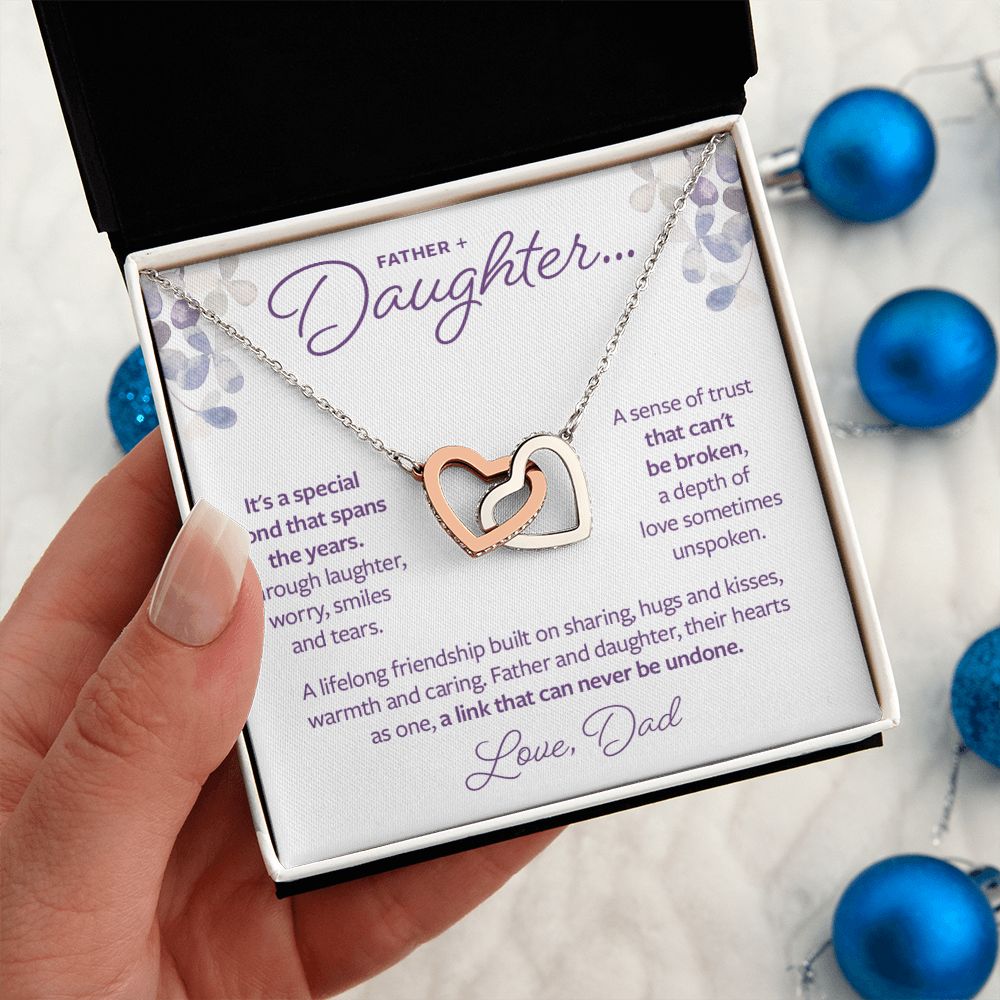 Father and Daughter Gift - A link that can never be undone Necklace