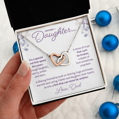 Father and Daughter Gift - A link that can never be undone Necklace