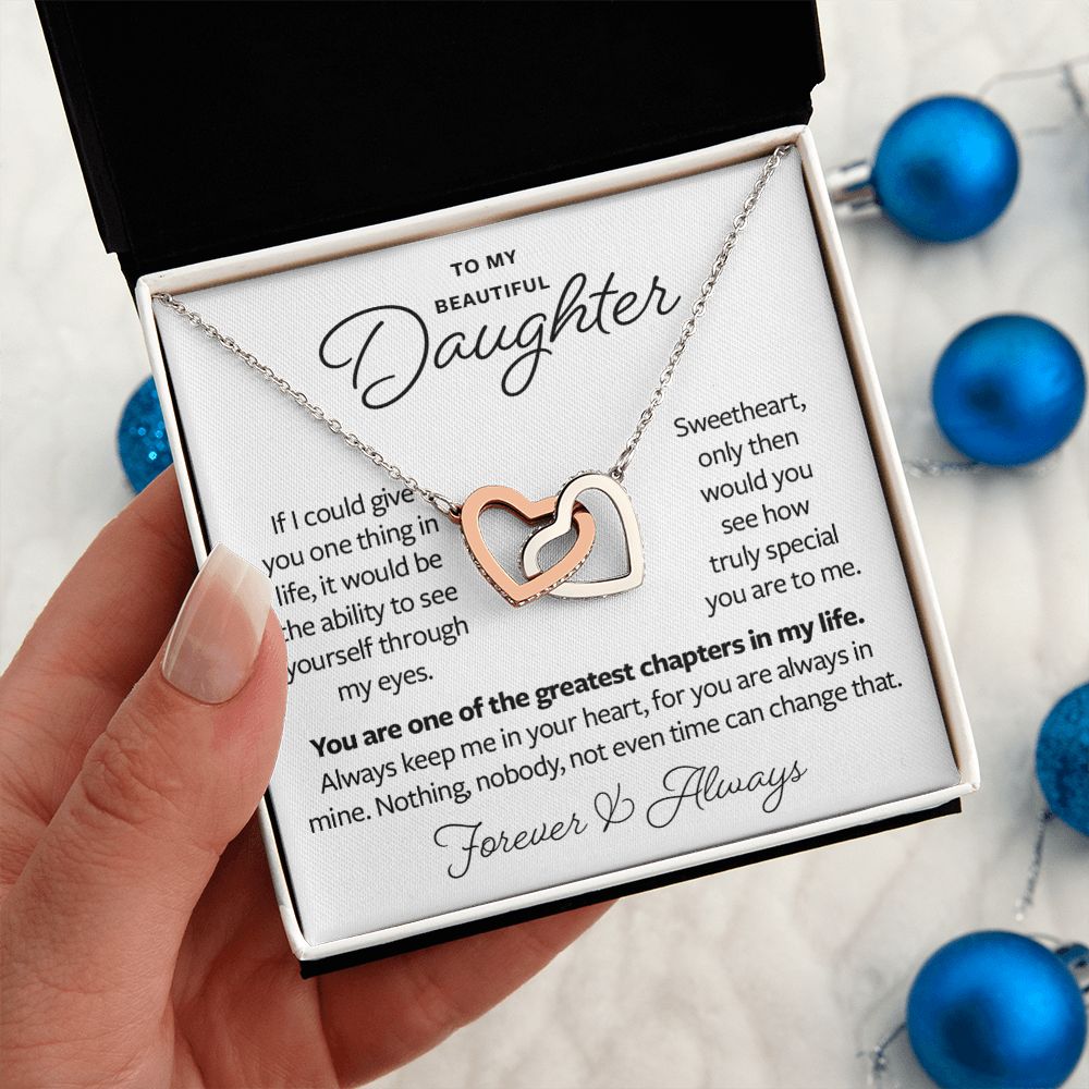 Gift for Daughter from Mom or Dad - Always Keep Me in Your Heart