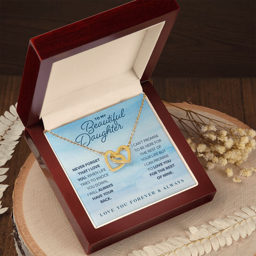 Gift for Daughter - I Will Always Have Your Back Necklace