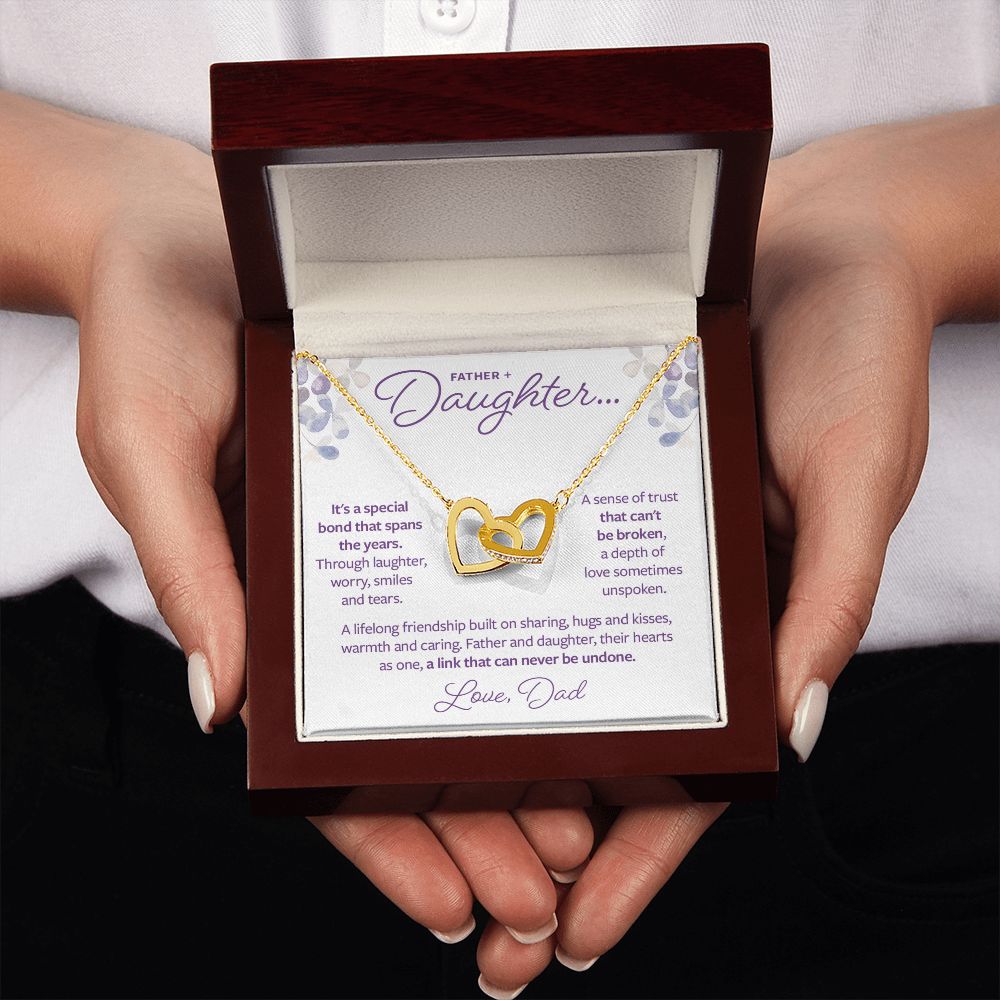 Father and Daughter Gift - A link that can never be undone Necklace