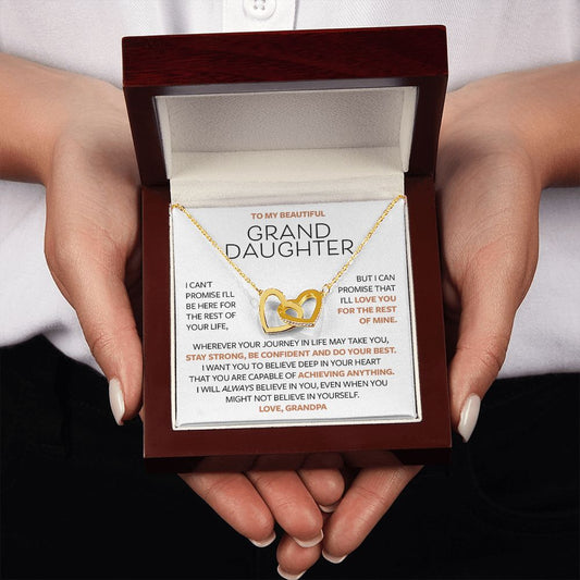 Grandpa to Granddaughter Necklace - Wherever Your Journey Takes You