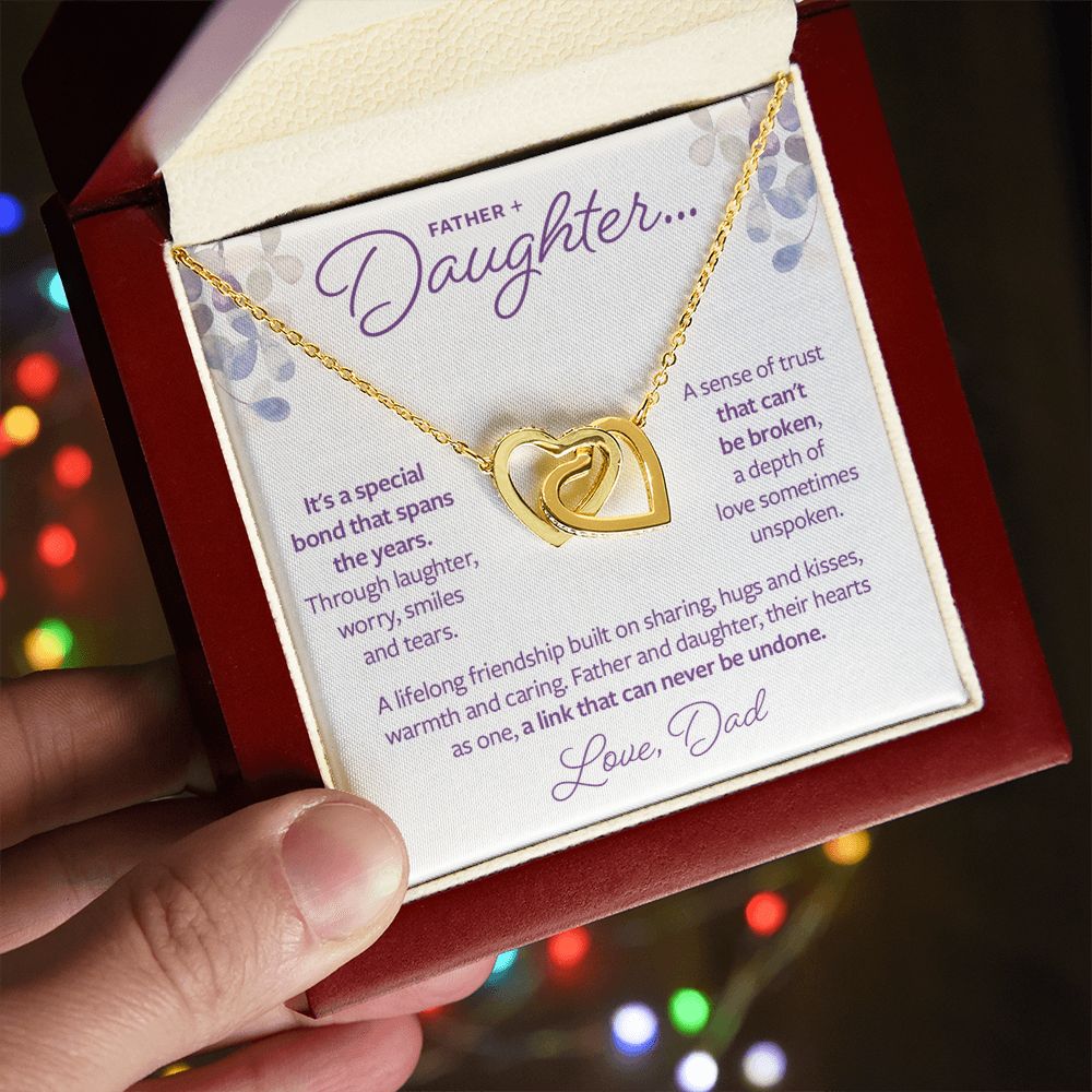 Father and Daughter Gift - A link that can never be undone Necklace