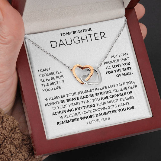 Gift for Daughter - Be Brave and Be Strong Necklace 224