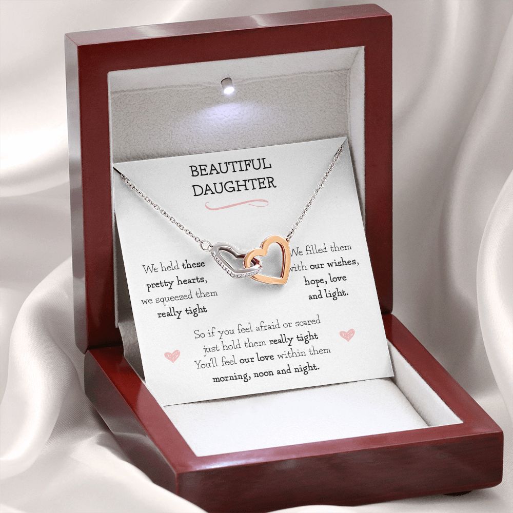 Daughter Gifts - I Held These Pretty Hearts Necklace