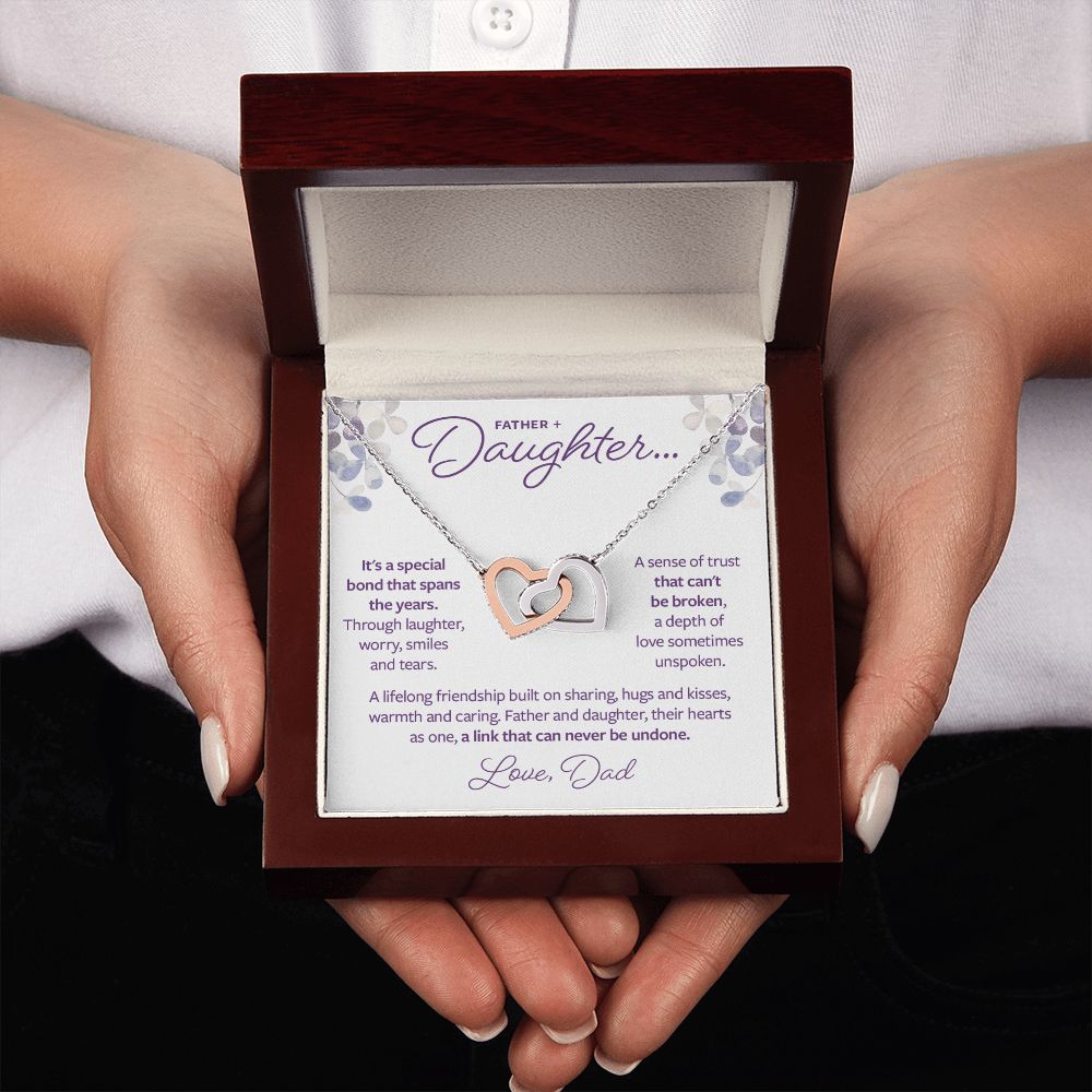 Father and Daughter Gift - A link that can never be undone Necklace
