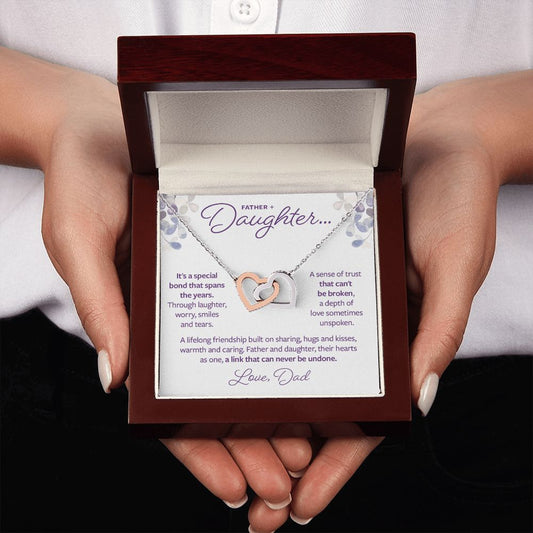 Father and Daughter Gift - A link that can never be undone Necklace