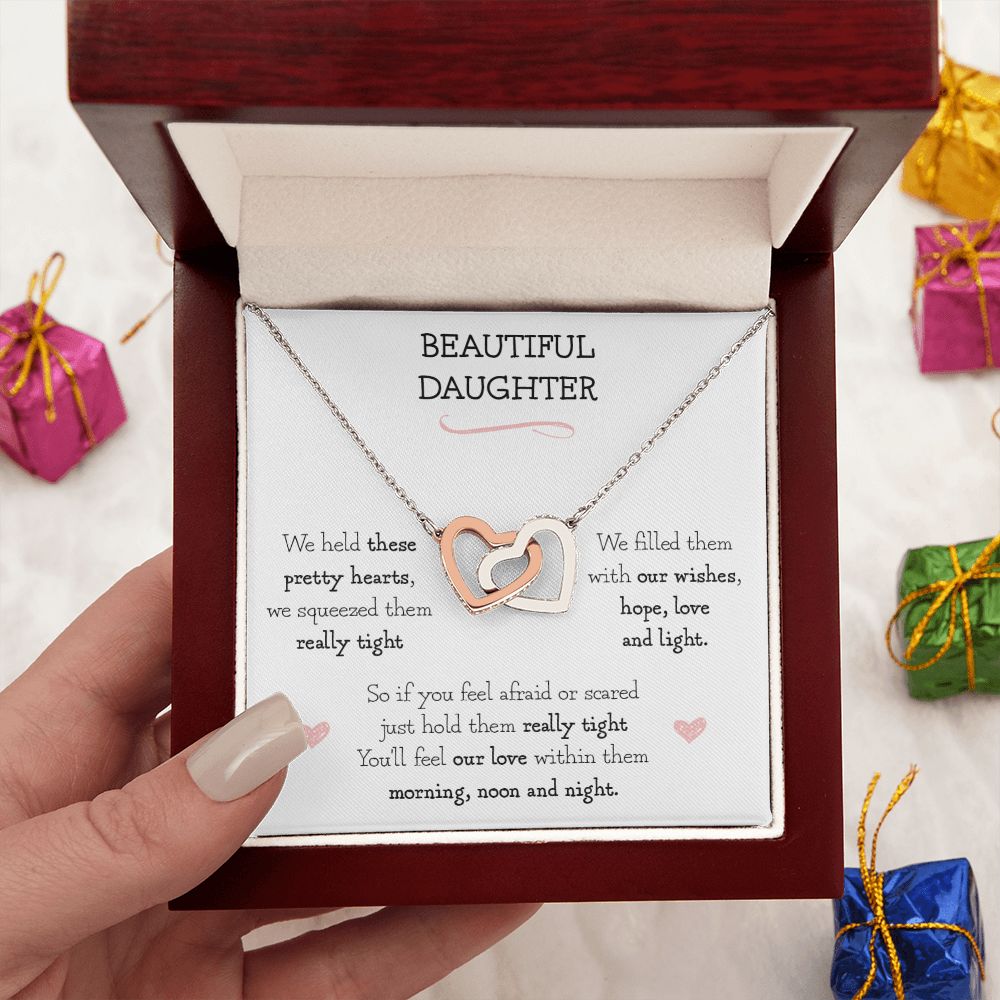 Daughter Gifts - I Held These Pretty Hearts Necklace