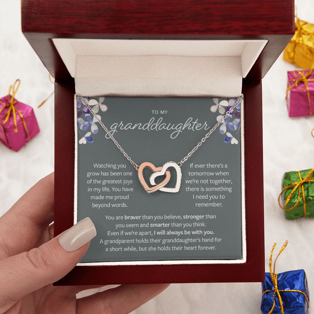 Gift from Grandparent to Granddaughter - Braver, Stronger and Smarter Necklace