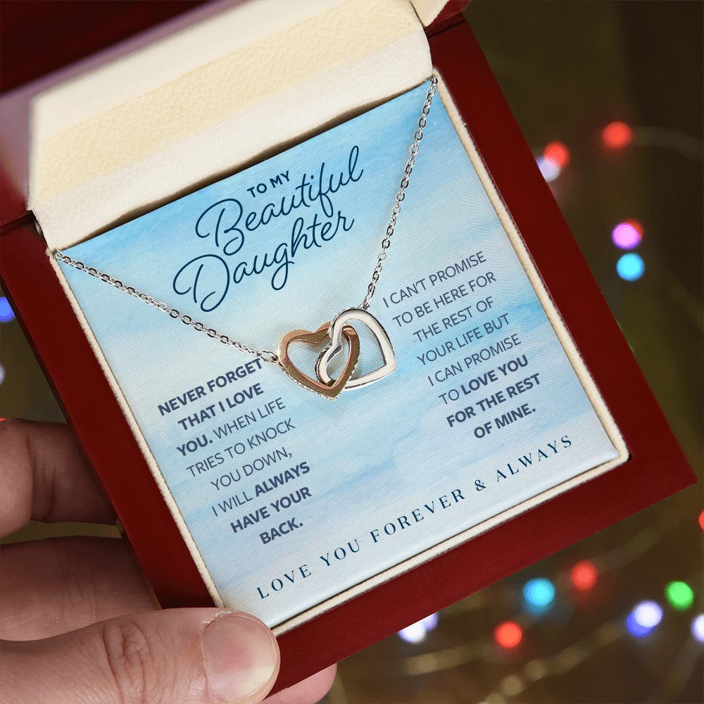 Gift for Daughter - I Will Always Have Your Back Necklace