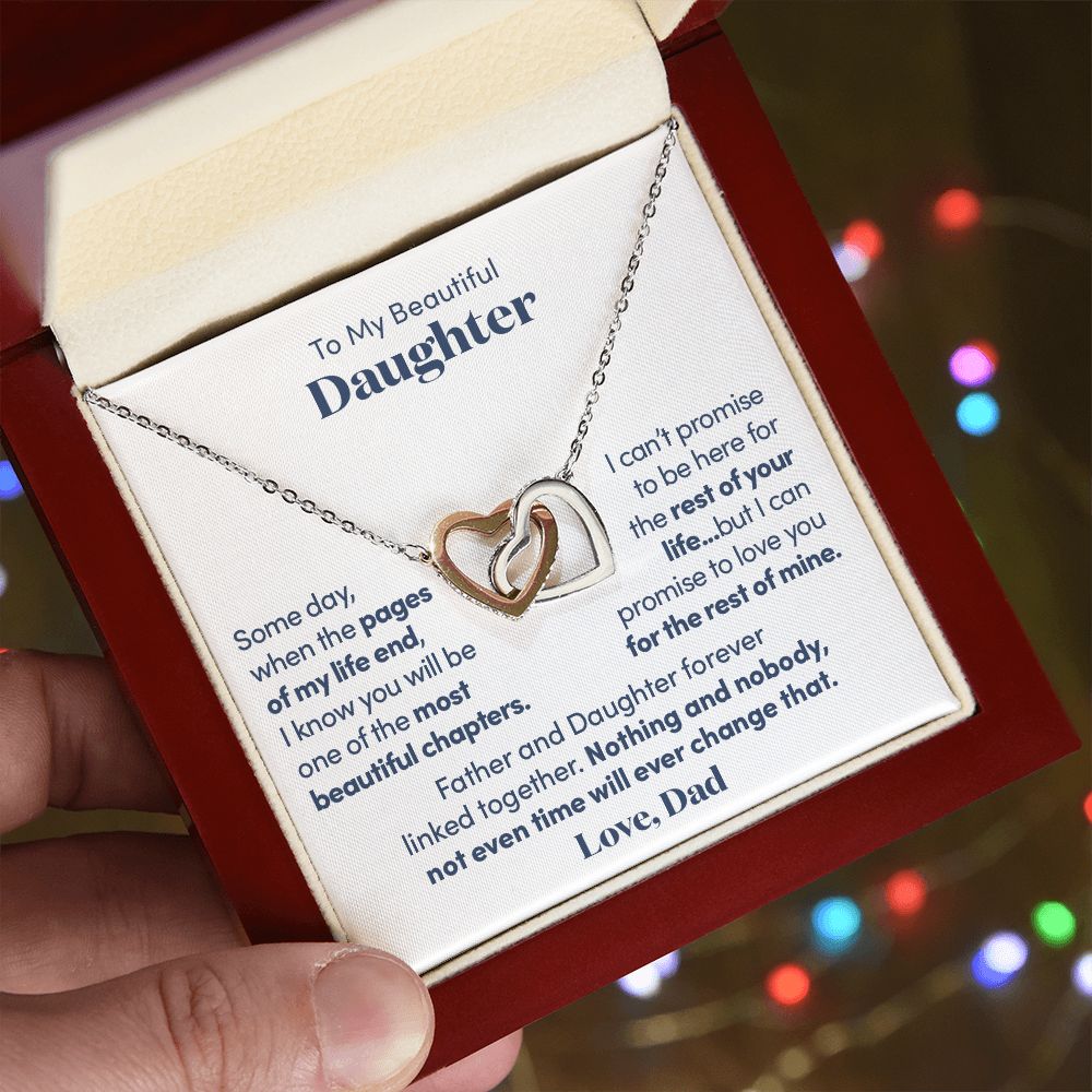 Father and Daughter Forever Linked - Gift for Daughter from Dad