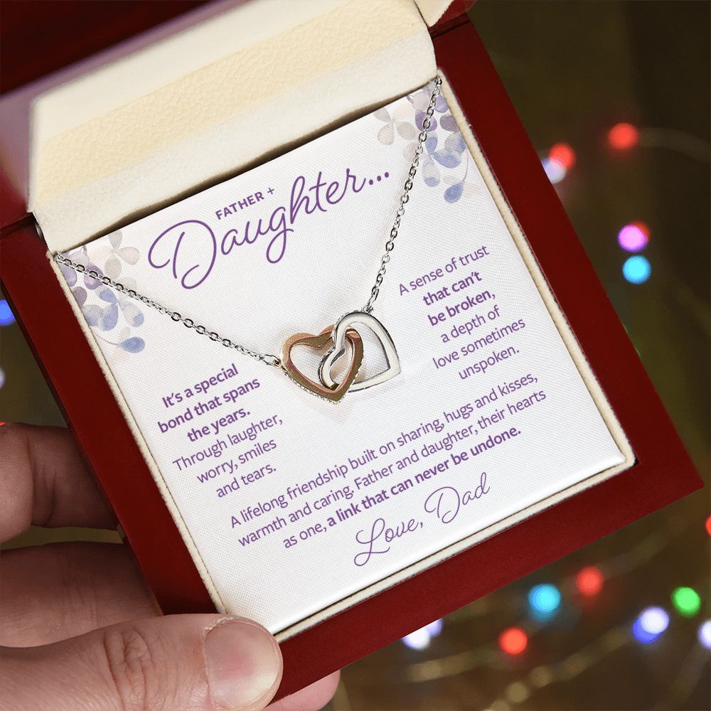 Father and Daughter Gift - A link that can never be undone Necklace
