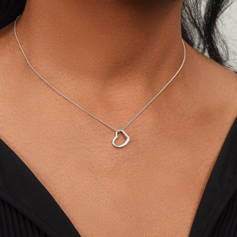 Gift for Granddaughter - I Held This Pretty Heart Necklace