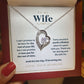 To My Wife - Until the Last Day I will be loving you - Message Card Necklace Gift