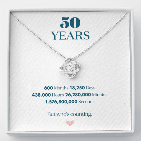 Funny 50 Years Anniversary / Birthday Necklace