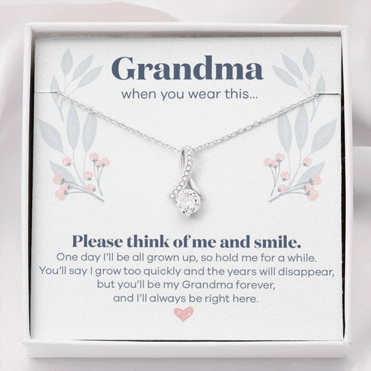 Grandma Gift from Grandkids - From Grandkids to Grandma Necklace