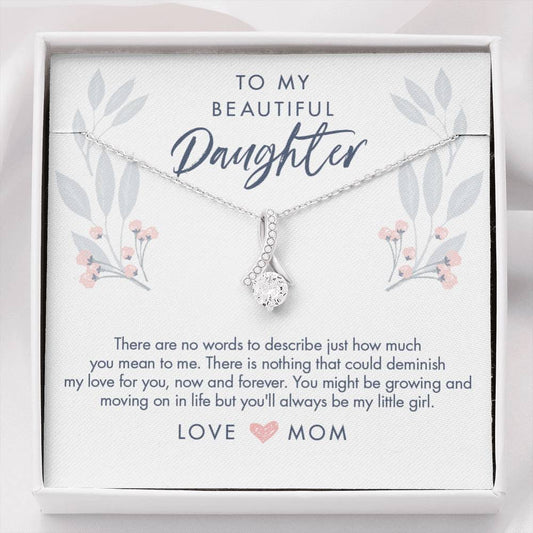 Gifts for Daughter from Mom - Mother to Daughter Necklace