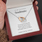 Anniversary Gifts for Girlfriend 1 Year - One Year Anniversary Gift for Her - Wife two hearts necklace
