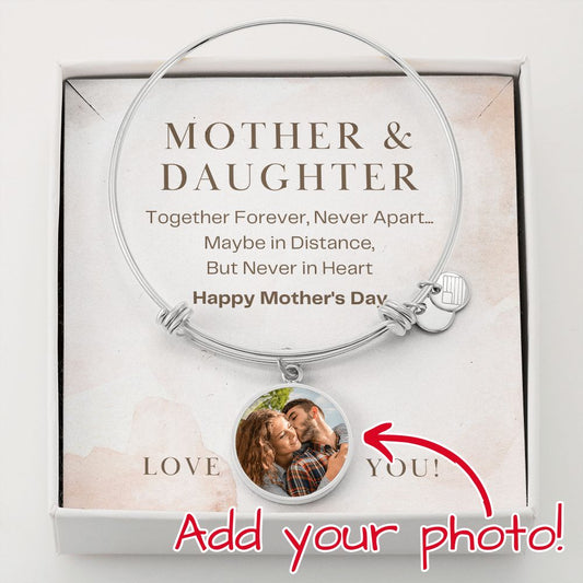 Personalized Mother's Day Gift Delivery - Never Apart Bangle - MD11